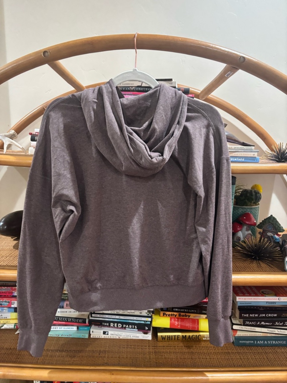 Vuori Women's Hooded Pullover Sweatshirt - Heather Mauve - Picture 4 of 5